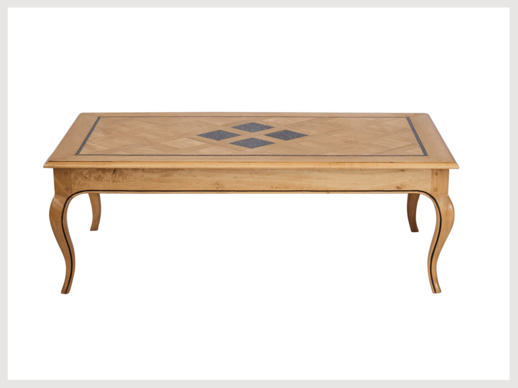 Classic contemporary style blonde wood coffee table (LBS9)